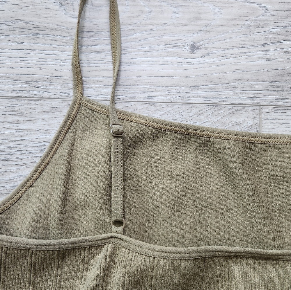 J.o & Co Harlow Tank Top Camel Color Womens L XL Spaghetti Strap Cropped - Picture 7 of 9